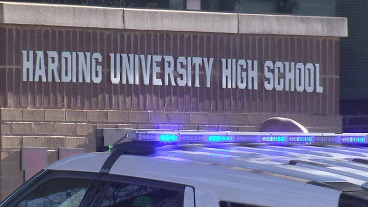 An unloaded gun was found inside a student’s backpack at Harding University High School during morning arrivals on Tuesday, June 7, 2022.