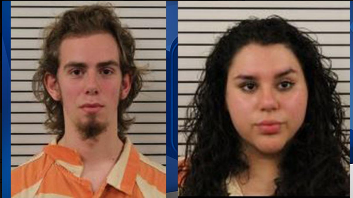 Gavin Beaudet (left) and Kamia Reed (right) have been charged with breaking and entering a place of worship, larceny after breaking and entering, resisting public officer and injury to real property,” said a release.