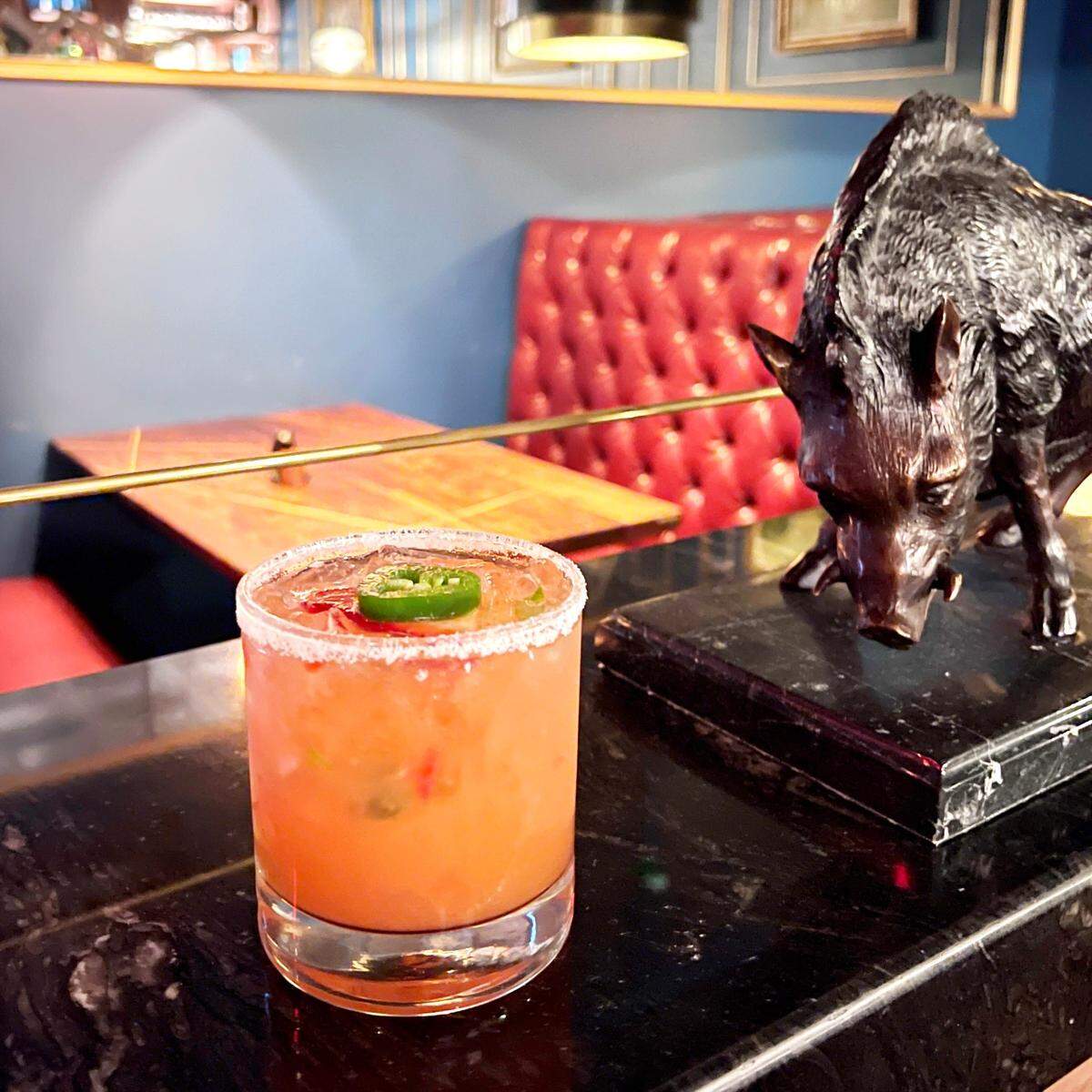 At 800° and Bar One in February, you can order a Margarita Ariel, with Don Julio Tequila, fresh strawberry reduction, fresh strawberry, slices of jalapeno, Cointreau and&nbsp;fresh lemon and lime juice.&nbsp;
