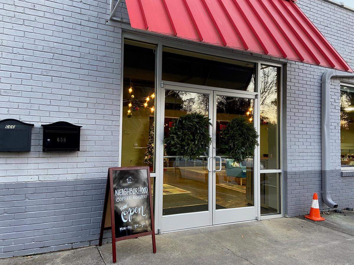Neighborhood Coffee is open weekdays, 8 a.m..-1 p.m.