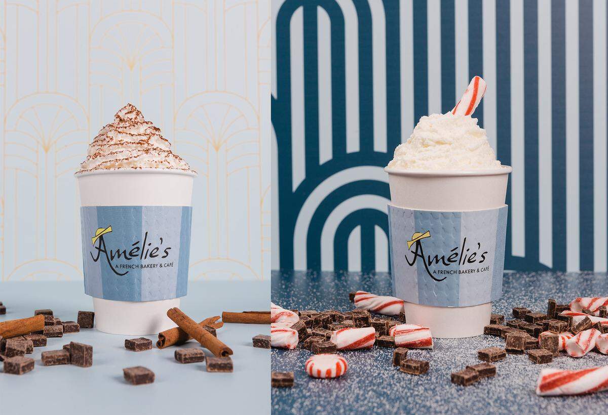 This year, Amelie’s French Bakery will add a Peppermint Cafe Mocha to its holiday drink offerings.