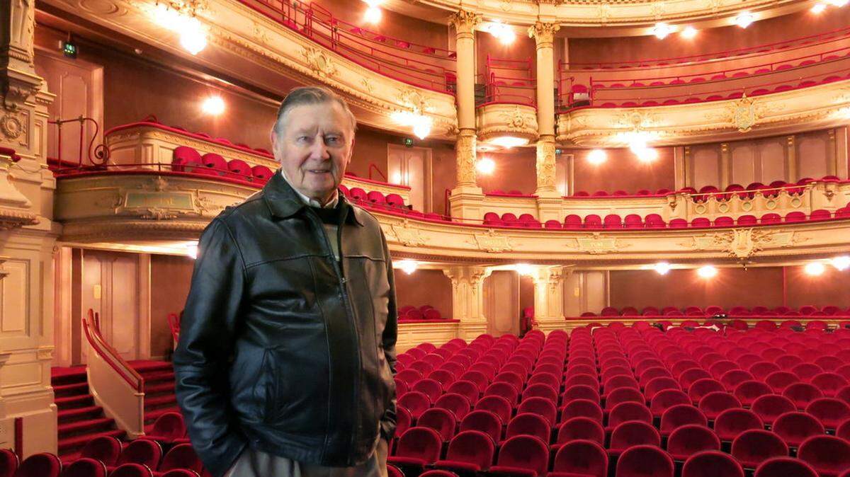 Leo Driehuys, who was conductor of the Charlotte Symphony from 1977-1993, died Aug. 14, 2019. Here, he stands in the Royal Dutch Opera Hall in the Netherlands, where he began his professional musical career as an oboist at age 19.