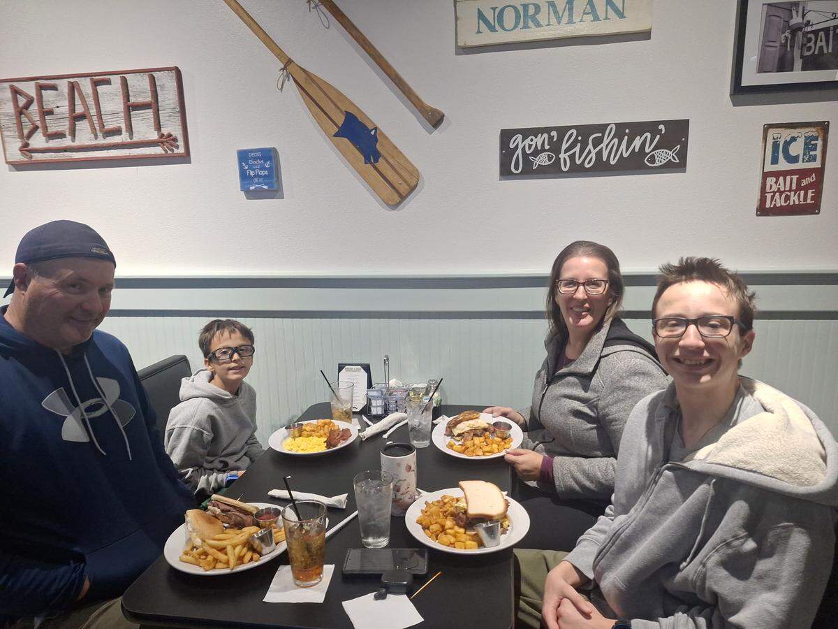 Fresh Egg on Brawley School Road in Mooresville is a new favorite dining spot for local residents Kevin and Christina Smith and their sons, Brian, 14, and Tyler, 9.