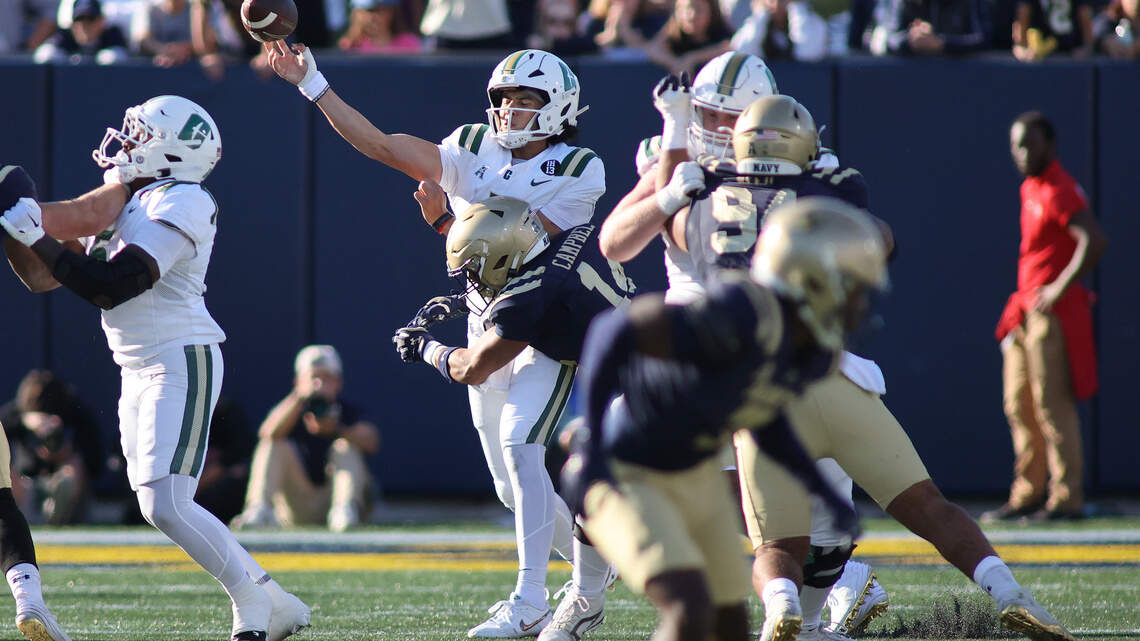Which quarterback will start for Charlotte 49ers football at Memphis this weekend?