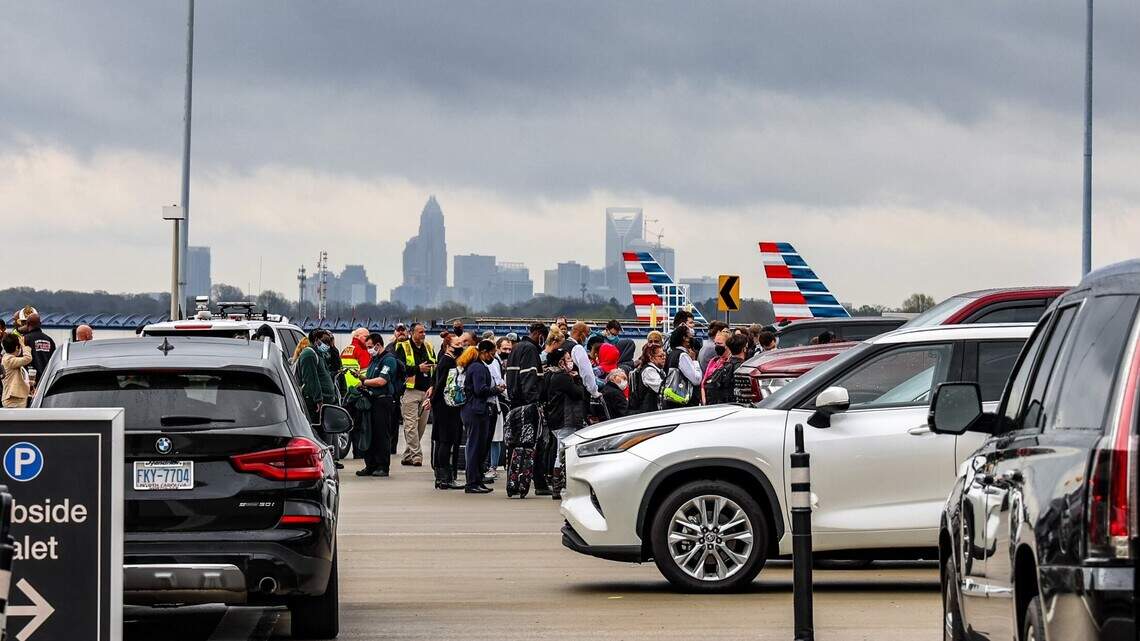 Charlotte airport kitchen fire contained, prompted atrium evacuation, road closure