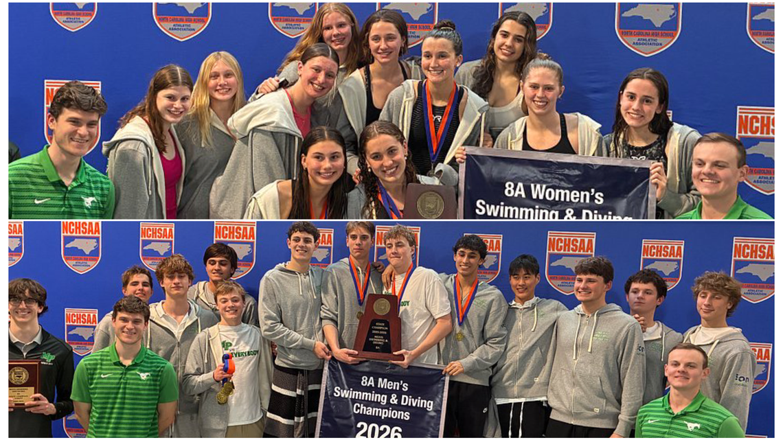 Myers Park girls, boys win NCHSAA 8A swim championships