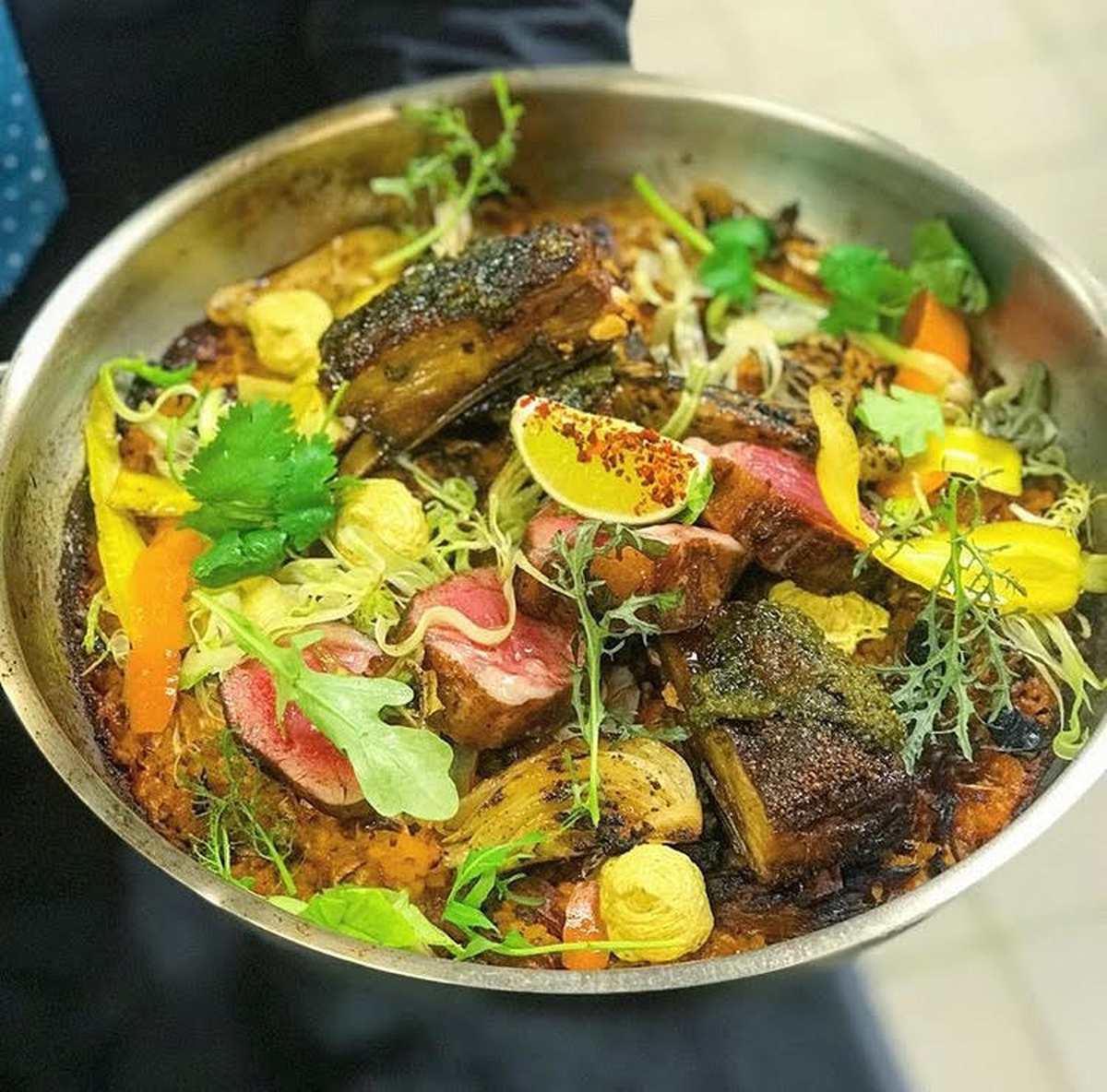 Chef Cristian Medrano of Coquette likes making a roasted lamb loin in provencal sauce for Thanksgiving dinner.