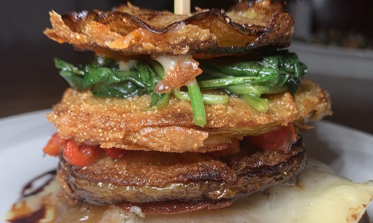 The fried green tomato stack at Timberlake’s Restaurant in Blowing Rock is a must-try when staying at or near the Chetola Resort.