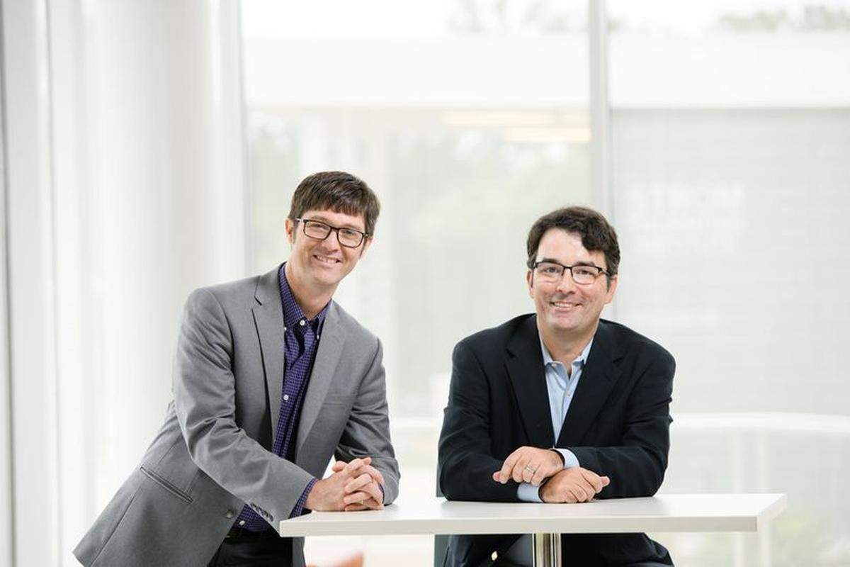 Patrick Warren (L) and Darren Linvill are Clemson professors who have become international experts on social media disinformation. They’ve come up with an online quiz to share what they’ve learned about foreign trolls. It’s called “Spot the Troll.”