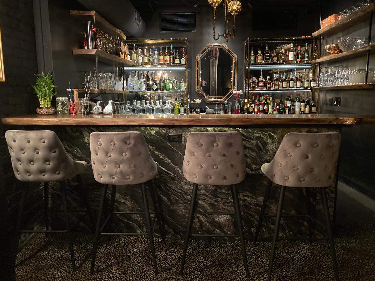 Tattoo lounge seated 16 guests at a time, offering a very custom experience.
