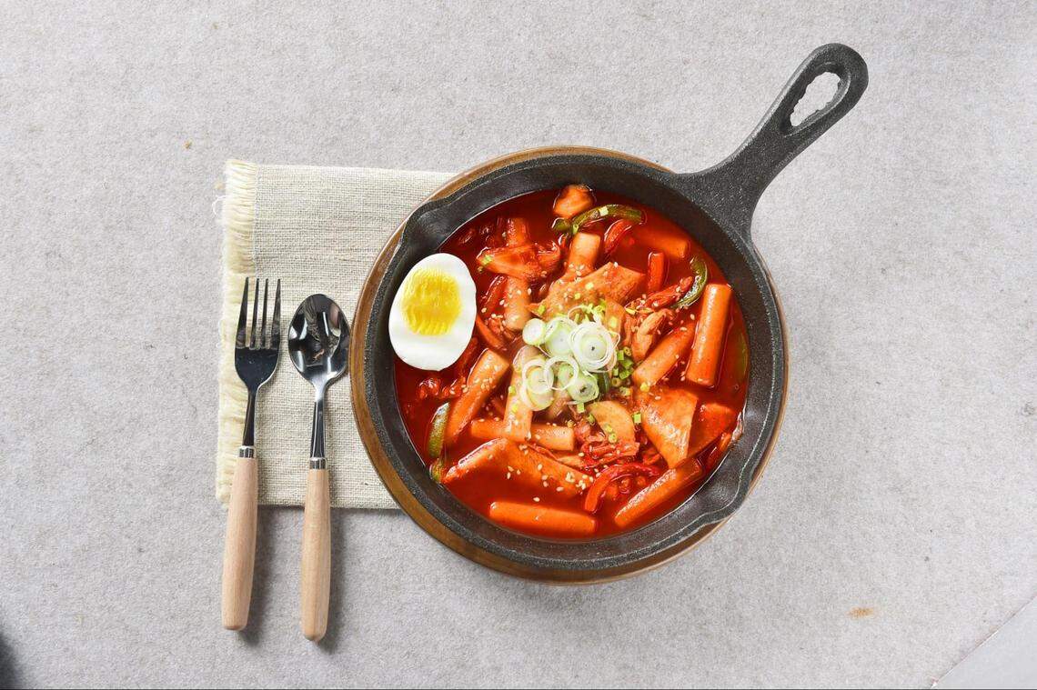 bb.q Chicken’s Ddeok-Bokki Rice.