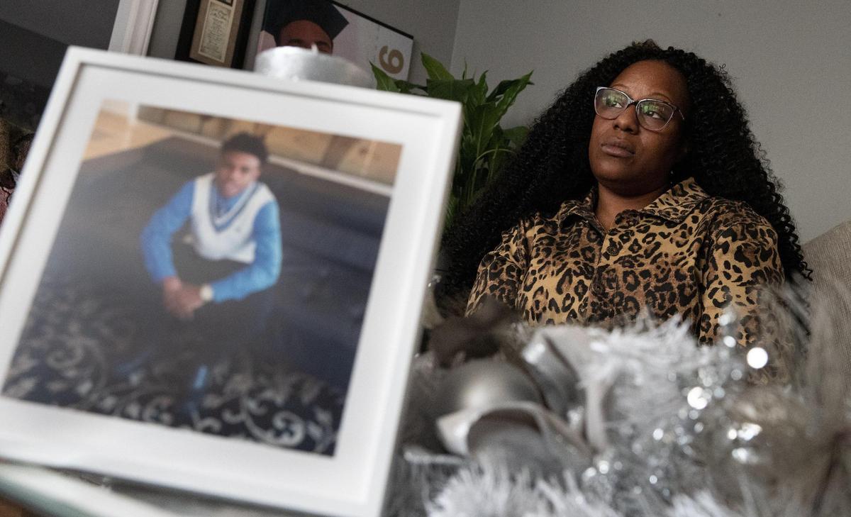 Malika Muhammad’s son, Isaiah Jeremiah, was 22 years old when he was murdered in Charlotte in March 2021. His mother now lives in Gastonia. Photo from Jan. 13, 2022.