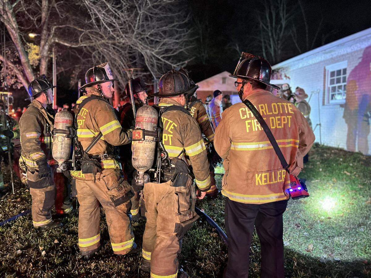 Thirty firefighters controlled the blaze in 20 minutes, according to the Charlotte Fire Department.