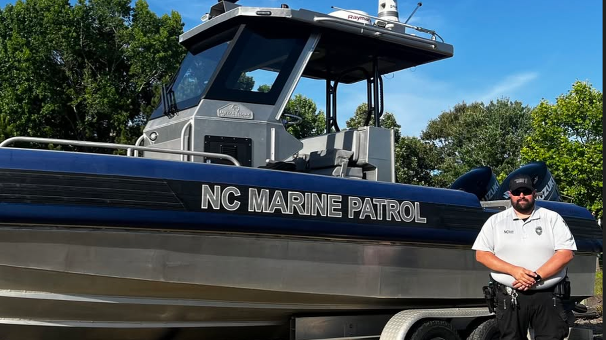 Marine Patrol Officer Jonathan Morris was towing a boat near Oriental, NC, when he overheard a radio call reporting an 81-year-old man had been found unconscious in a remote area, state officials said.