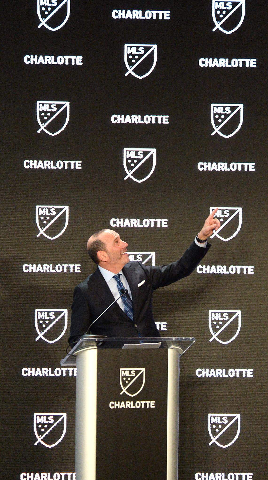Don Garber, MLS commissioner, welcomed soccer fans to the announcement of Charlotte as the 30th team in Major League Soccer. Major League Soccer announced that the MLS is making Charlotte the 30th franchise on Tuesday, Dec. 17, 2019. Carolina Panthers owner, David Tepper, will also be the owner of the new soccer franchise.