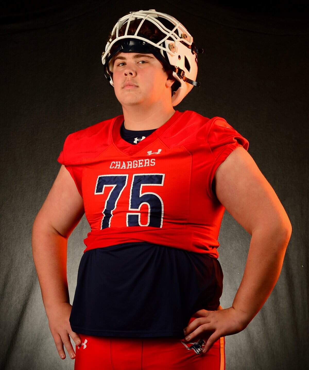 Providence Day Chargers offensive lineman Cooper Hodson on Tuesday, December 9, 2025.