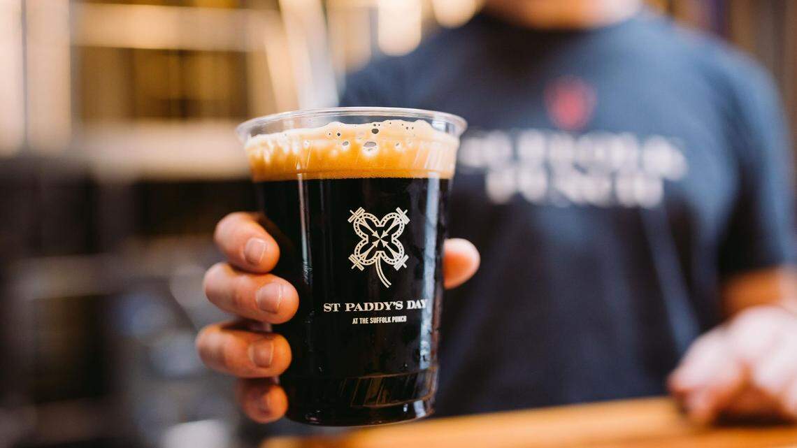 The Suffolk Punch Nitro Irish Stout will be on tap at its St. Patrick’s Day celebration.
