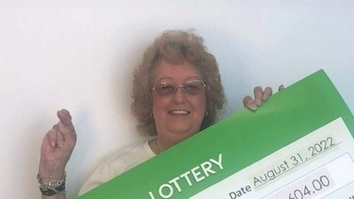 The woman started dancing in her kitchen when she saw the jackpot.