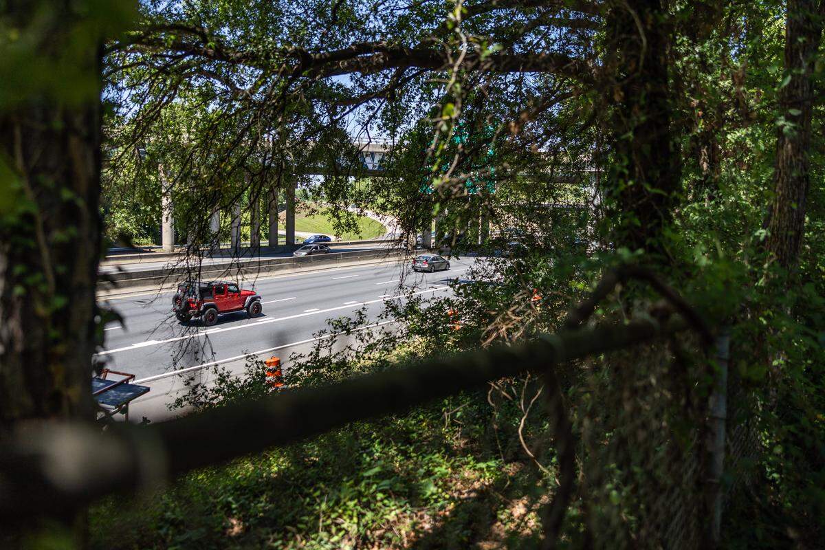 Wilmore Park next to I-77 in Charlotte, N.C., on Sunday, May 10, 2026.