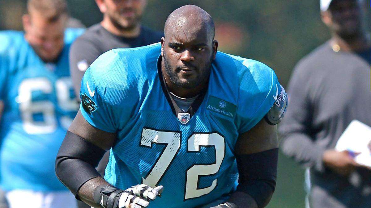 Carolina Panthers offensive tackle Taylor Moton is one of 42 players on the roster with a BMI greater than 30 (38.5), putting him at high risk of suffering from severe COVID-19 symptoms.