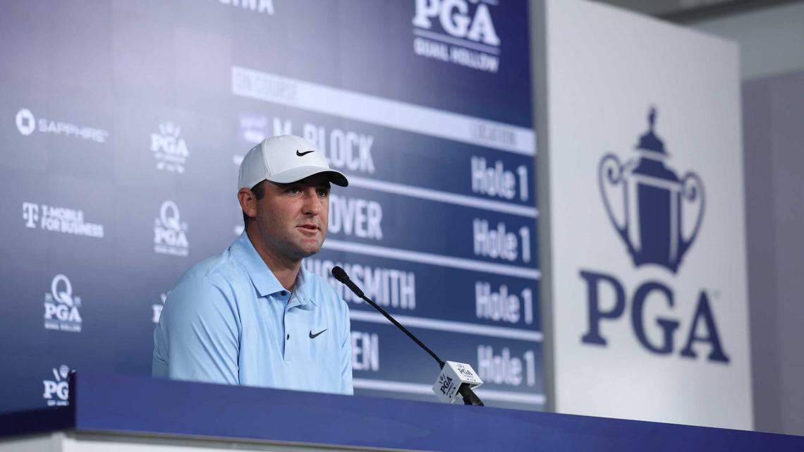 PGA Championship: Top-ranked Scheffler isn’t sweating soggy start to week