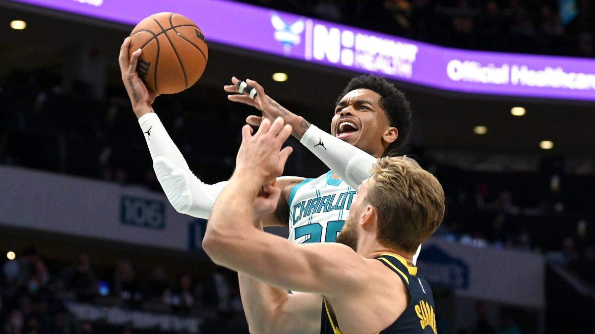 Charlotte Hornets forward PJ Washington (25) has missed the past seven games with an injury. He returned to practice Tuesday.