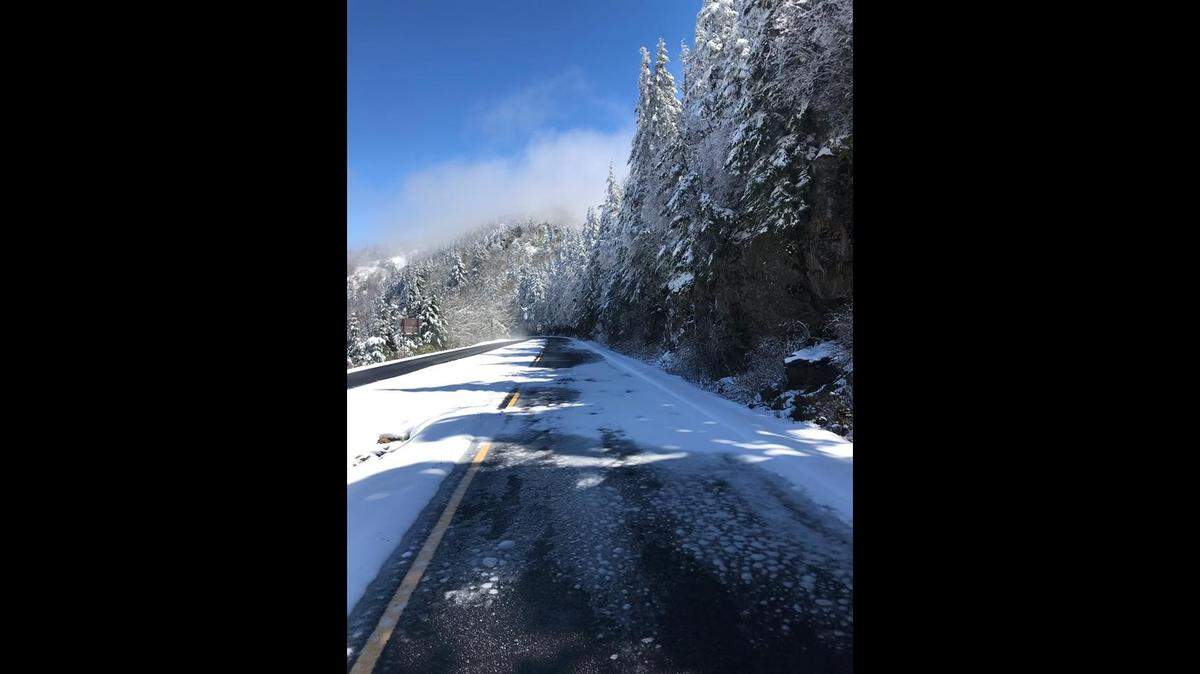 A photo taken Sunday on the Blue Ridge Parkway, south of Asheville., N.C.
