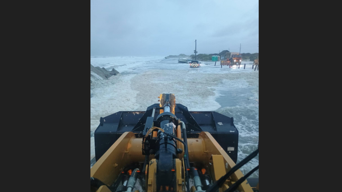 Parts of NC 12 closed on Outer Banks as 18-foot waves recorded, officials say