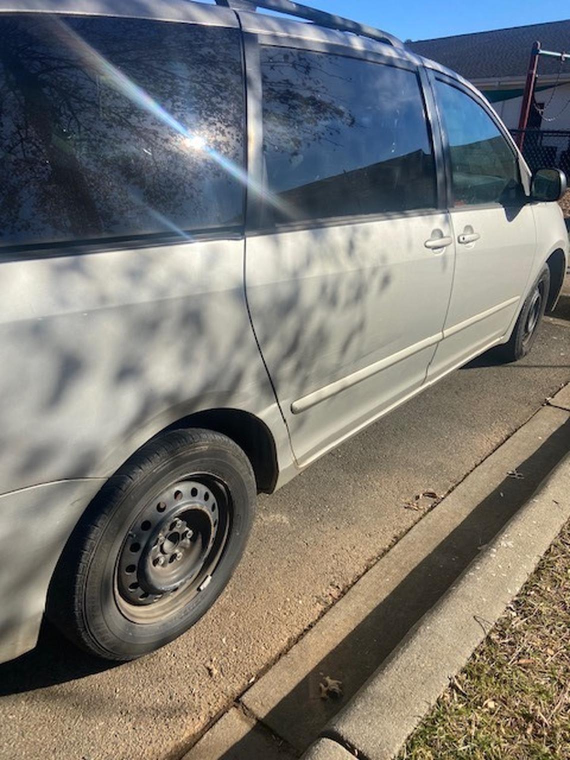 Debbie Arias’s Toyota Sienna minivan.