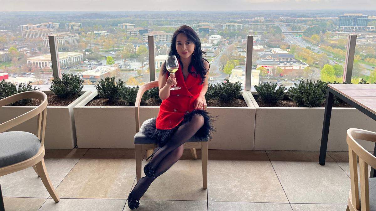 Hestia owner Jane Wu on the rooftop bar’s patio. Hestia opens in Ballantyne on March 23.