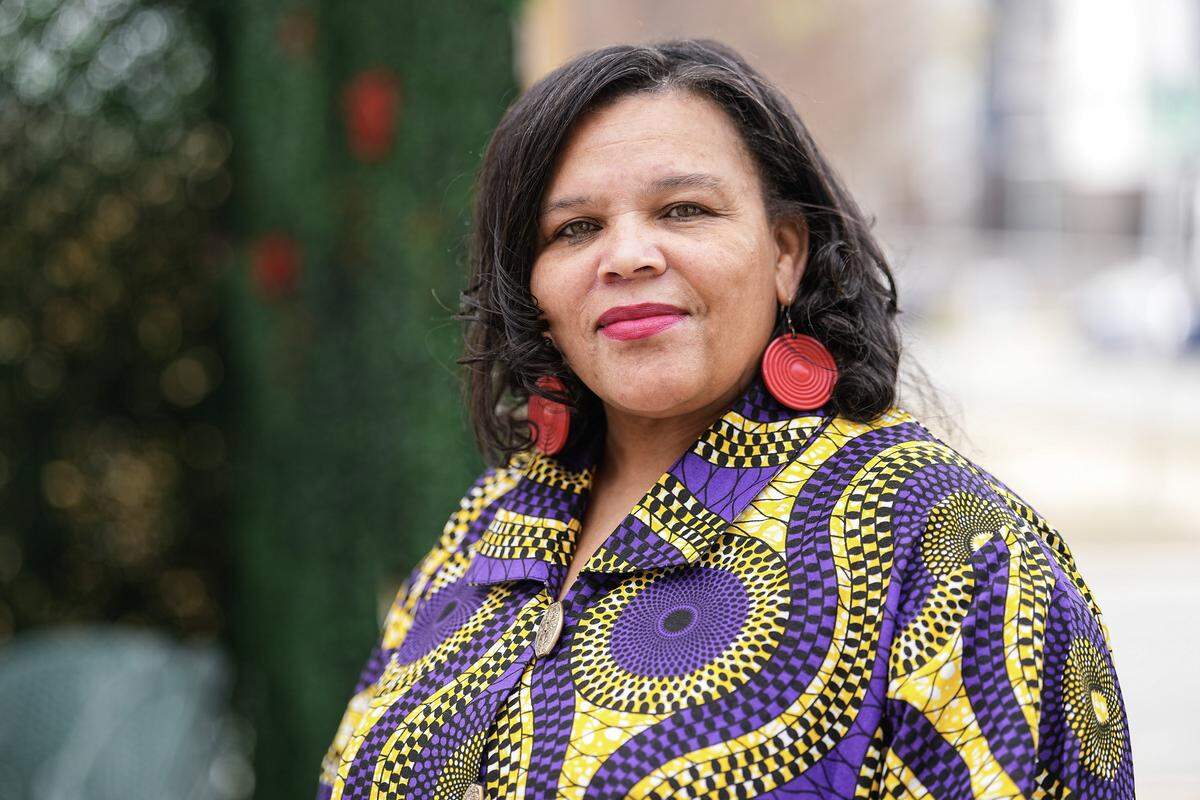 Shamaiye Haynes, member-elect for the Charlotte-Mecklenburg Schools Board of Education representing District 2 poses for a photo, Wednesday, Dec. 3, 2025, in Charlotte, N.C.