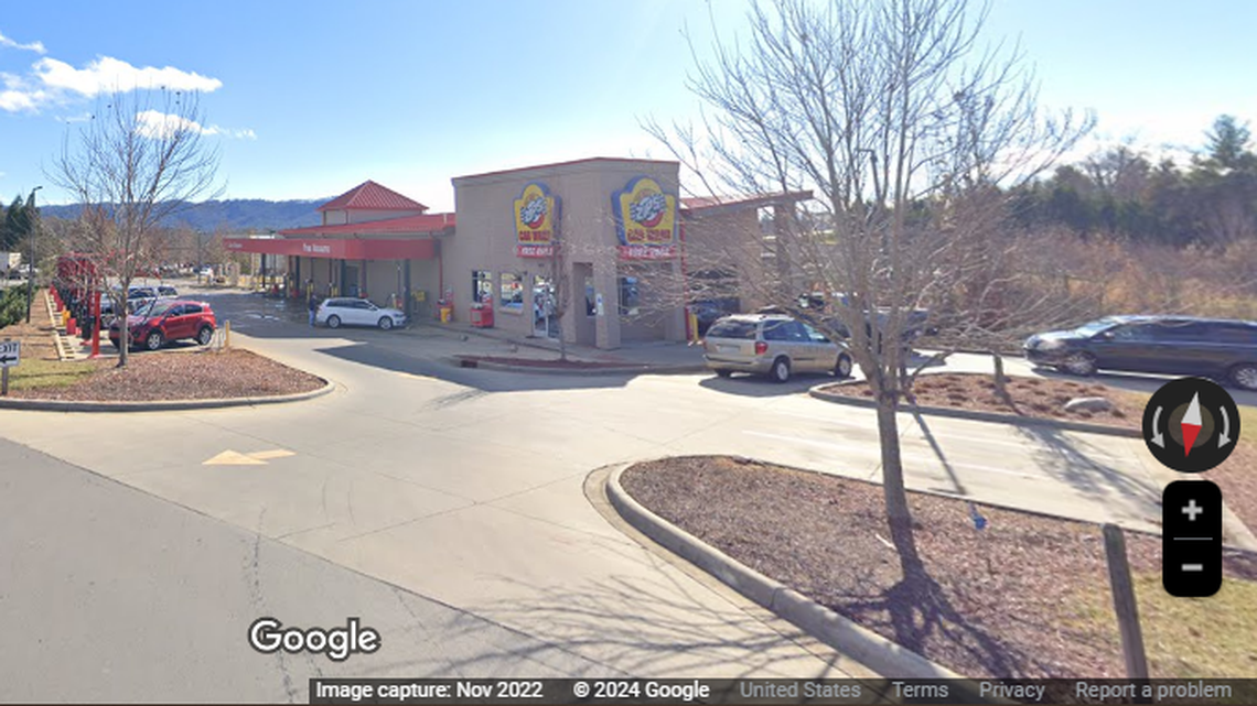 The accident happened at ZIPS Car Wash on Gill Road in Weaverville, police said. Weaverville is just north of Asheville in Buncombe County.