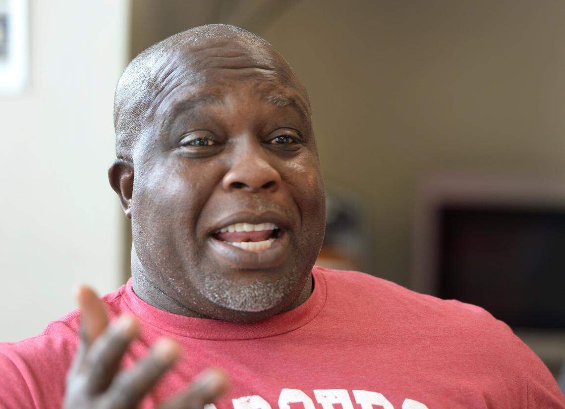 Former Washington Commanders star London Fletcher's son, Steele, 17, is a rising junior at Providence Day and a potential star. The Fletchers were rocked last year when Charne Fletcher, London's wife and Steele's mom died 7 days before her 50th birthday. They were buoyed by all the support received from the school community. Steele, who expects to play wide receiver and return punts and kick offs, got a tattoo of his mother in addition to a poem he wrote on his right leg. The Fletchers were photographed on Wednesday, August 20, 2025.