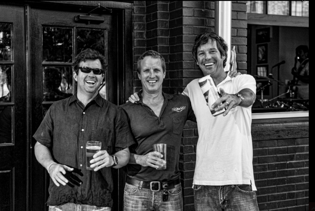Three of Mac’s Speed Shop original owners, Hall Johnston, Wynn Davis and David Jewell.
