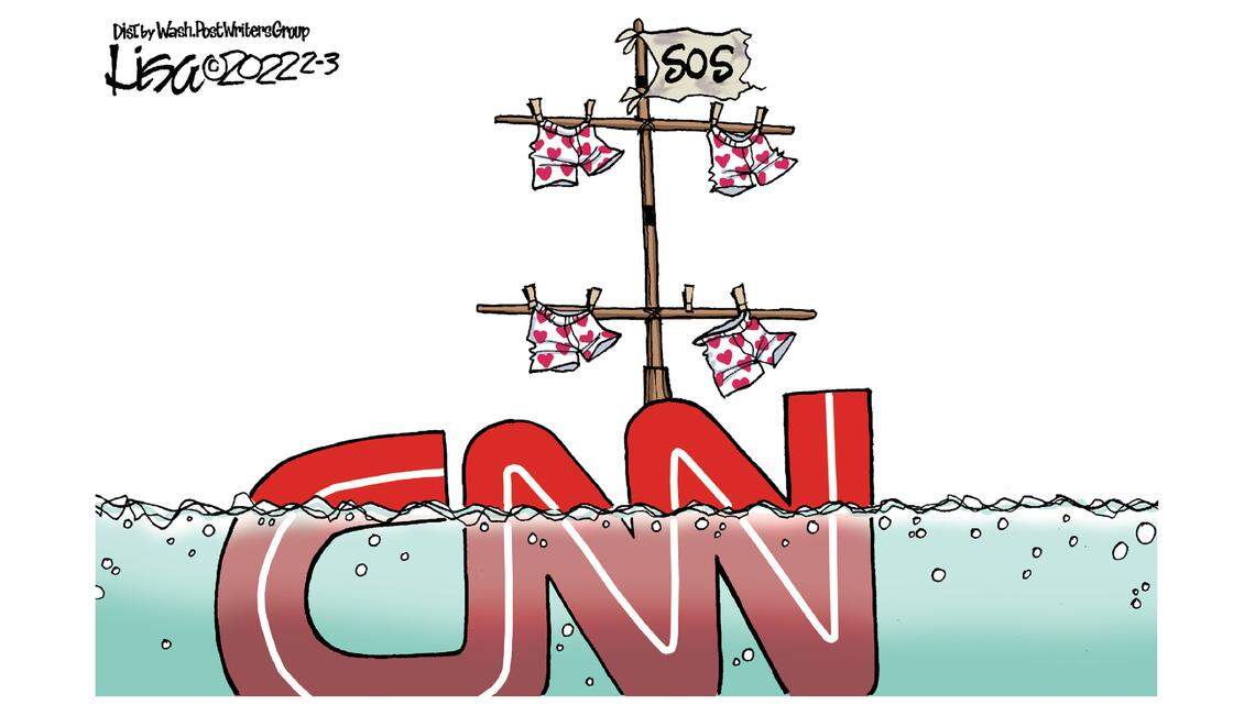 Lisa Benson cartoon: Broadcasting distressed signals