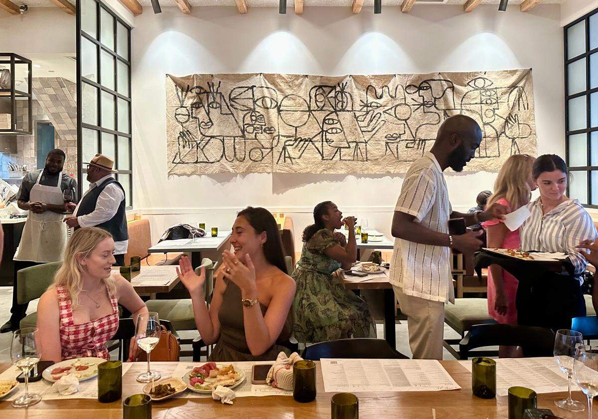 Sixty Vines’ menu includes small plates, pizza, pasta and salad.