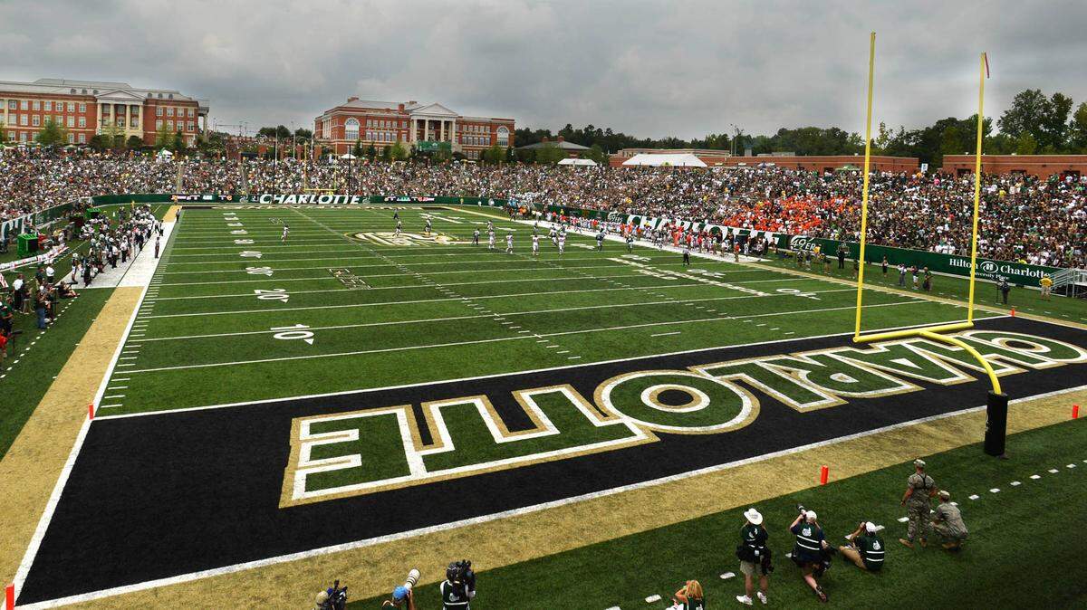 UNC Charlotte's first college football game at Richardson Stadium was Saturday, Aug. 31, 2013.