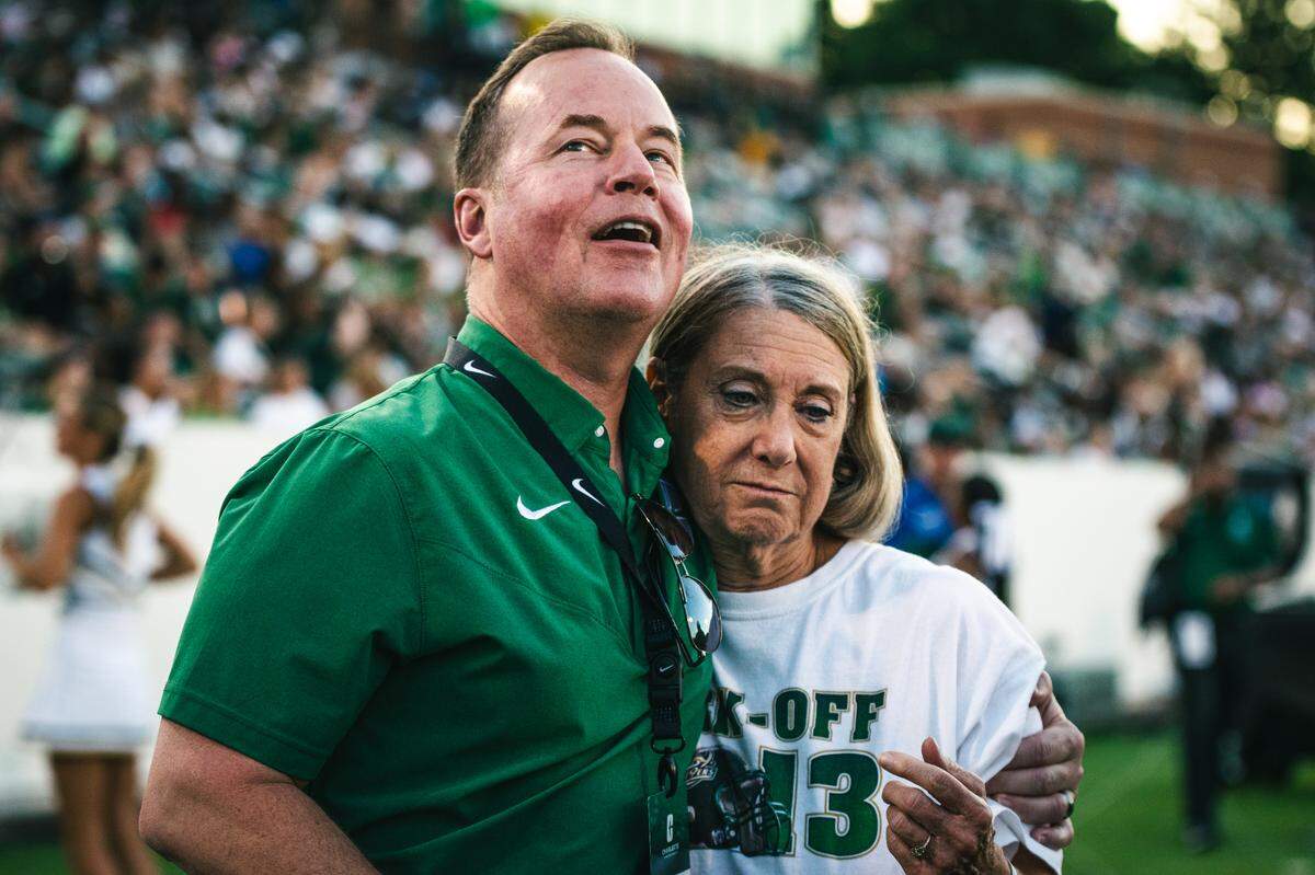 Charlotte 49ers athletic director Mike Hill before the football game against S.C. State on Sept. 2, 2023, in Charlotte, N.C.