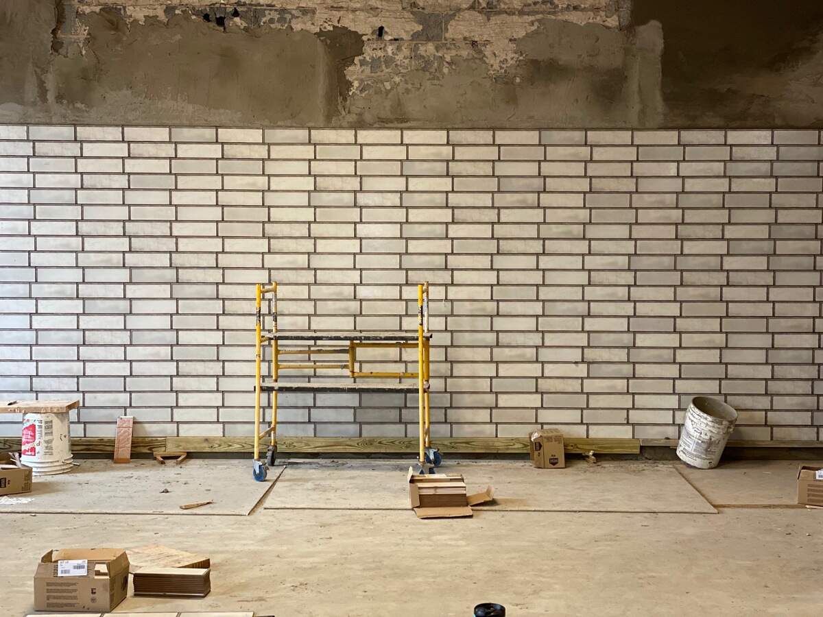 New tile at Supperland.