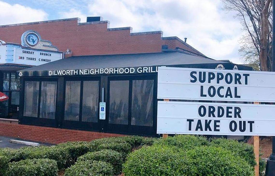 Dilworth Neighborhood Grille owner Matt Wohlfarth said last month the majority of his 65 employees had to be laid off. The business is open for takeout.