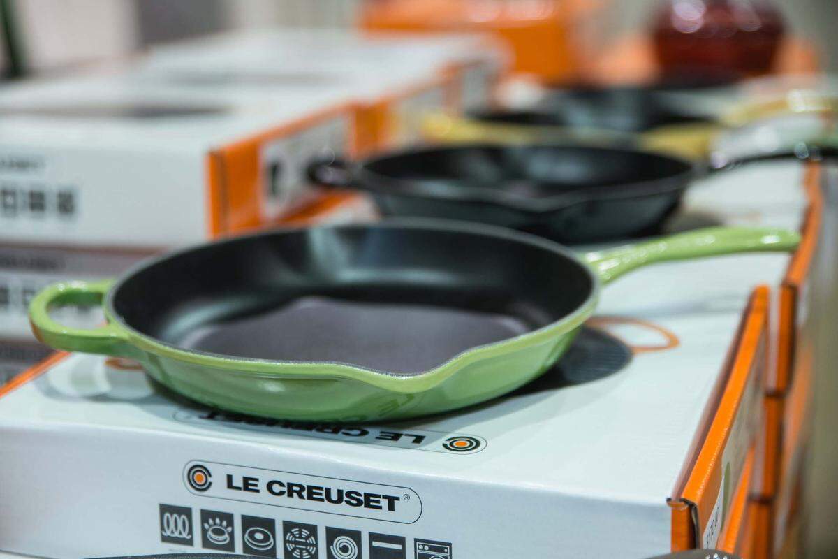 The Le Creuset sale in Charlotte offers limited-edition colors and access to styles not typically sold in the U.S.