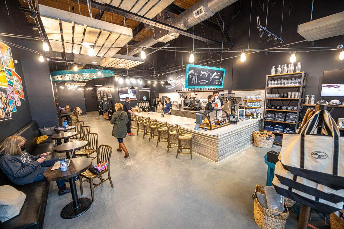 Inside Bitty & Beau’s Coffee on Camden Road.