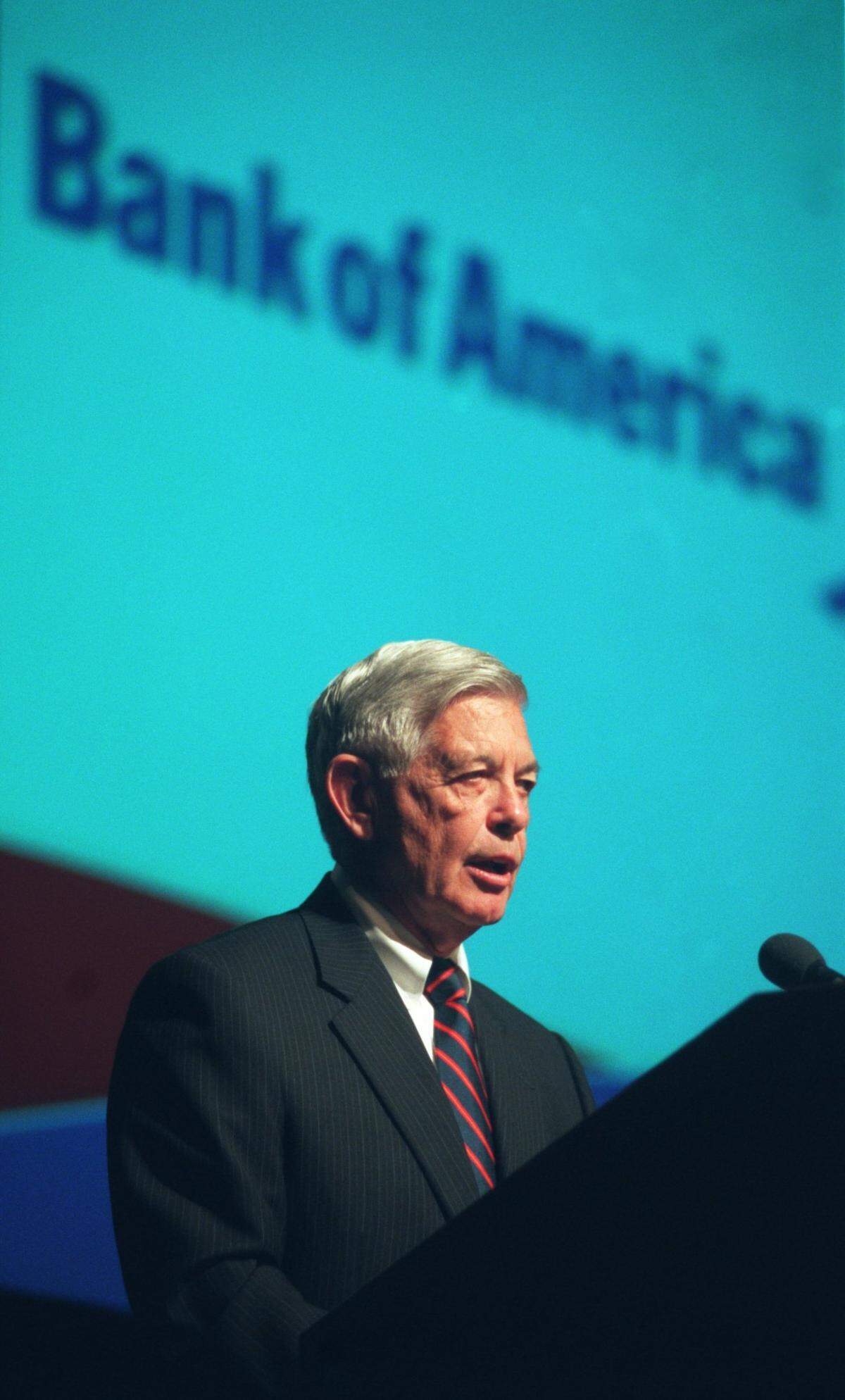 Hugh McColl retired as CEO of Bank of America in 2001 after 41 years with the banking giant.