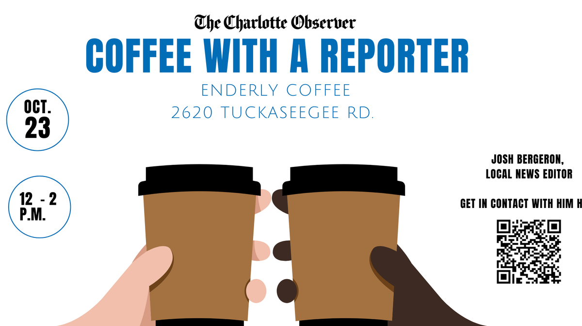 Coffee with a Reporter series, featuring Local News Editor Josh Bergeron