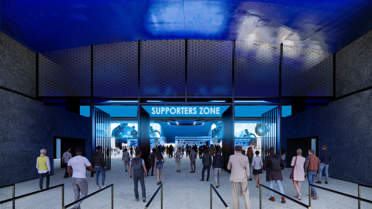 New Bank of America Stadium renderings show a new look at a $50-million soccer renovations project.