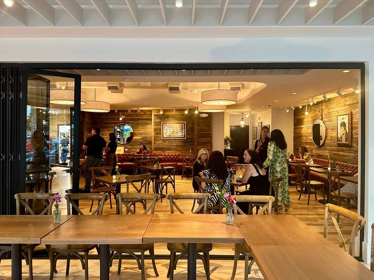 Foxcroft Wine Co. has indoor and outdoor seating at its Birkdale Village location.