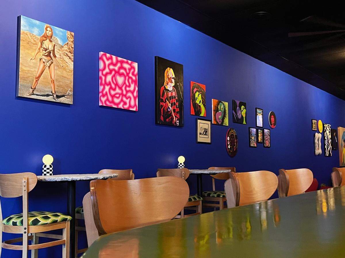 There’s art everywhere you turn at Gallery House.