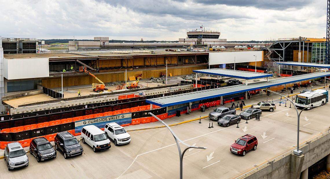Charlotte Douglas International Airport has announced changes to entry and exit patterns due to lobby construction.