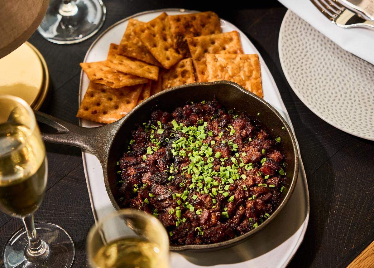Dogwood Southern Table and Bar’s bacon jam snack.