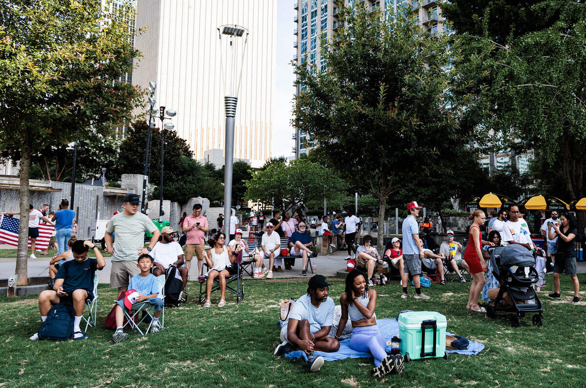 Charlotteans celebrate the United States’ 250th birthday on Saturday July 4, 2026 at Romare Bearden Park.